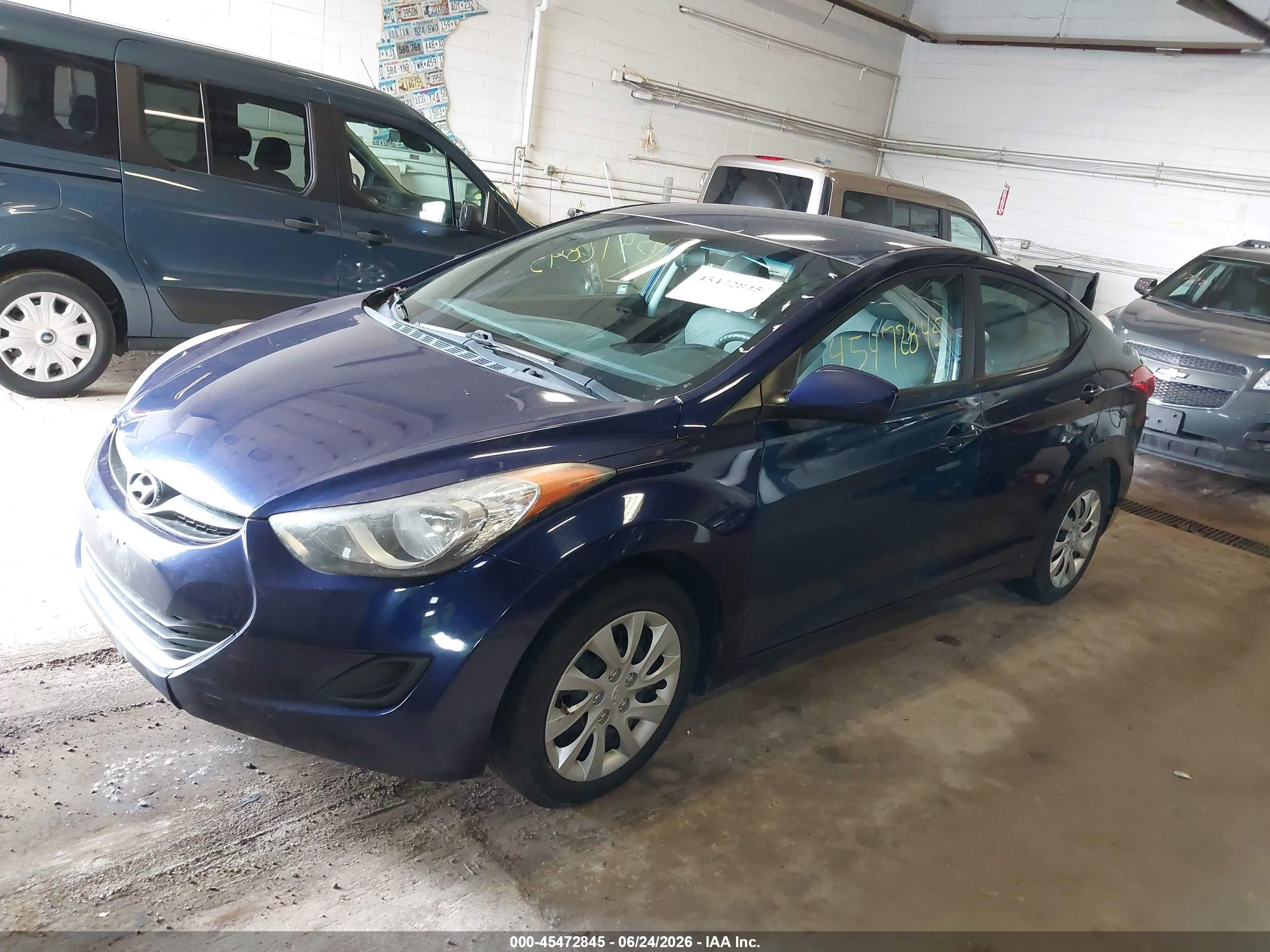 2011 Hyundai Elantra Gls Blue vin: 5NPDH4AE1BH035275
