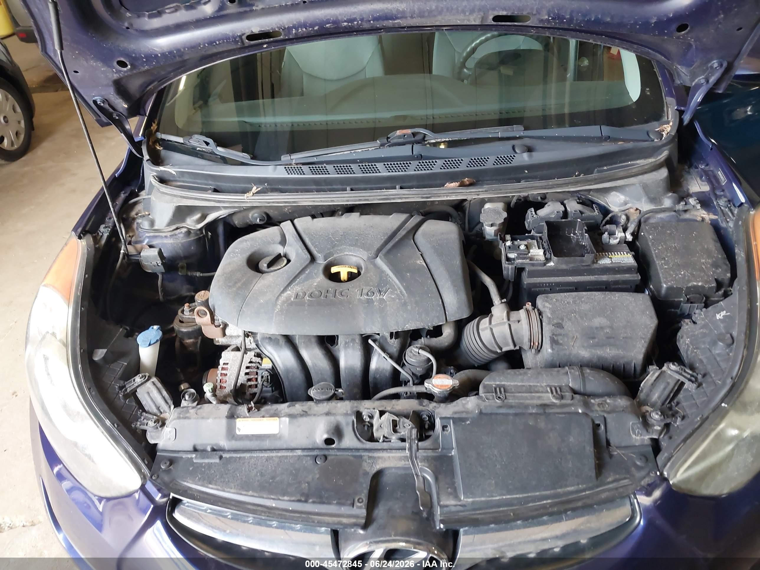 2011 Hyundai Elantra Gls Blue vin: 5NPDH4AE1BH035275