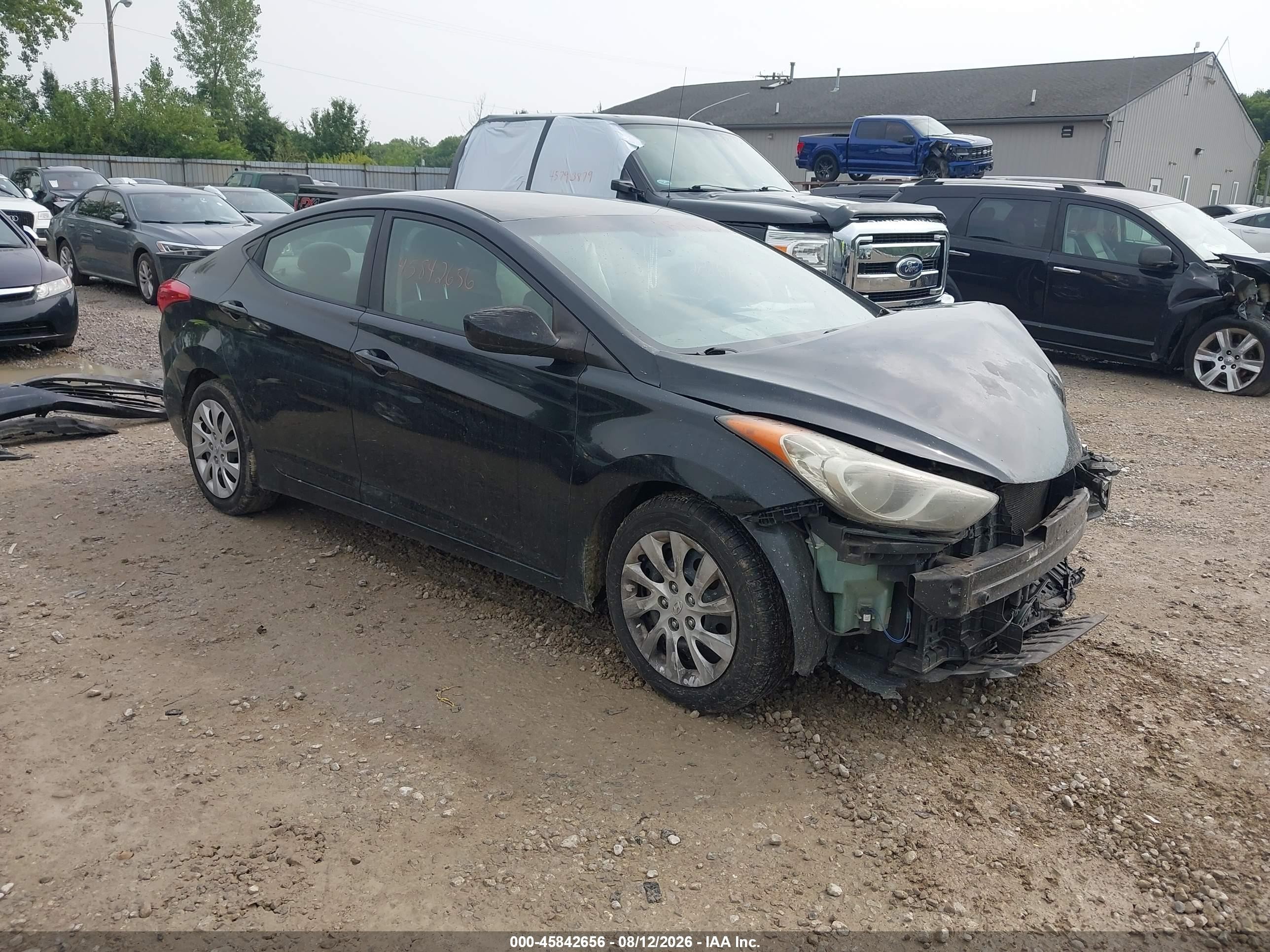 2011 Hyundai Elantra Gls Black vin: 5NPDH4AE1BH035938