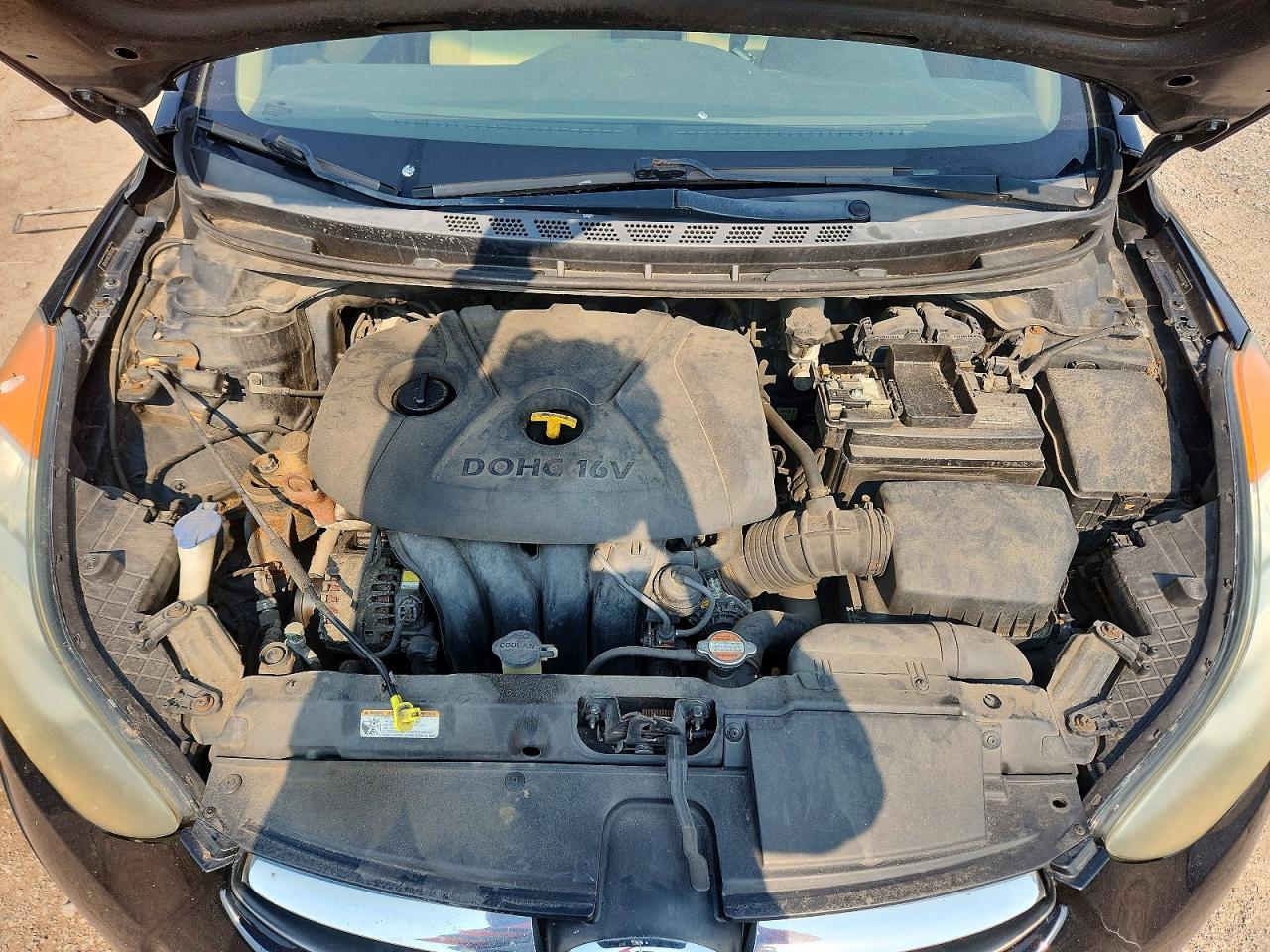 2011 Hyundai Elantra Gls Black vin: 5NPDH4AE1BH040489