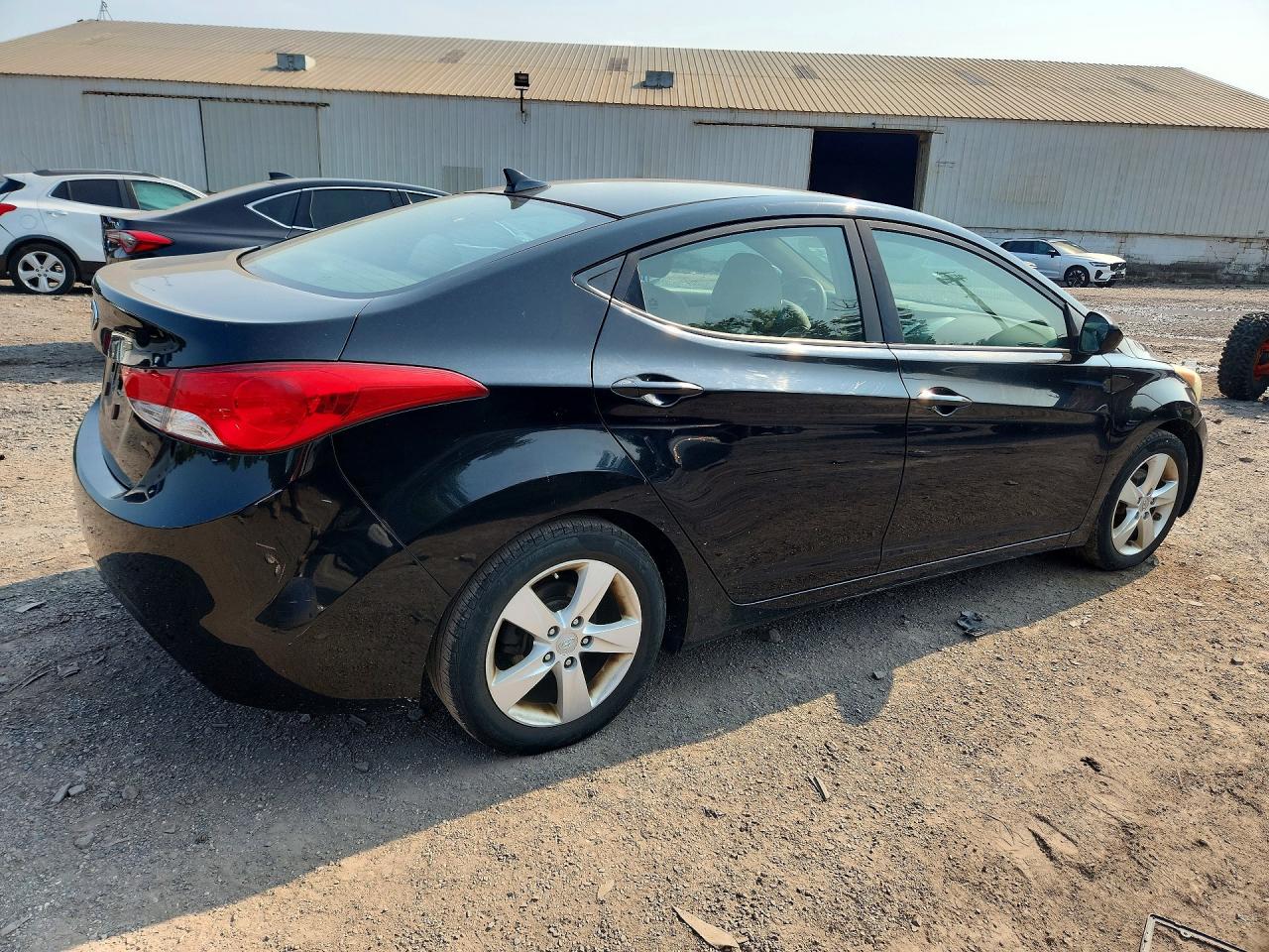 2011 Hyundai Elantra Gls Black vin: 5NPDH4AE1BH040489