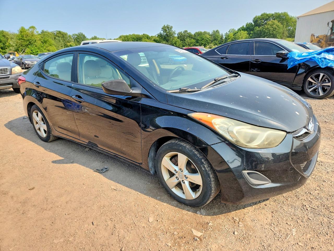 2011 Hyundai Elantra Gls Black vin: 5NPDH4AE1BH040489