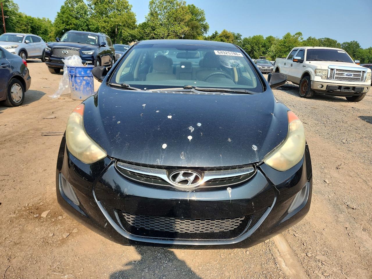 2011 Hyundai Elantra Gls Black vin: 5NPDH4AE1BH040489