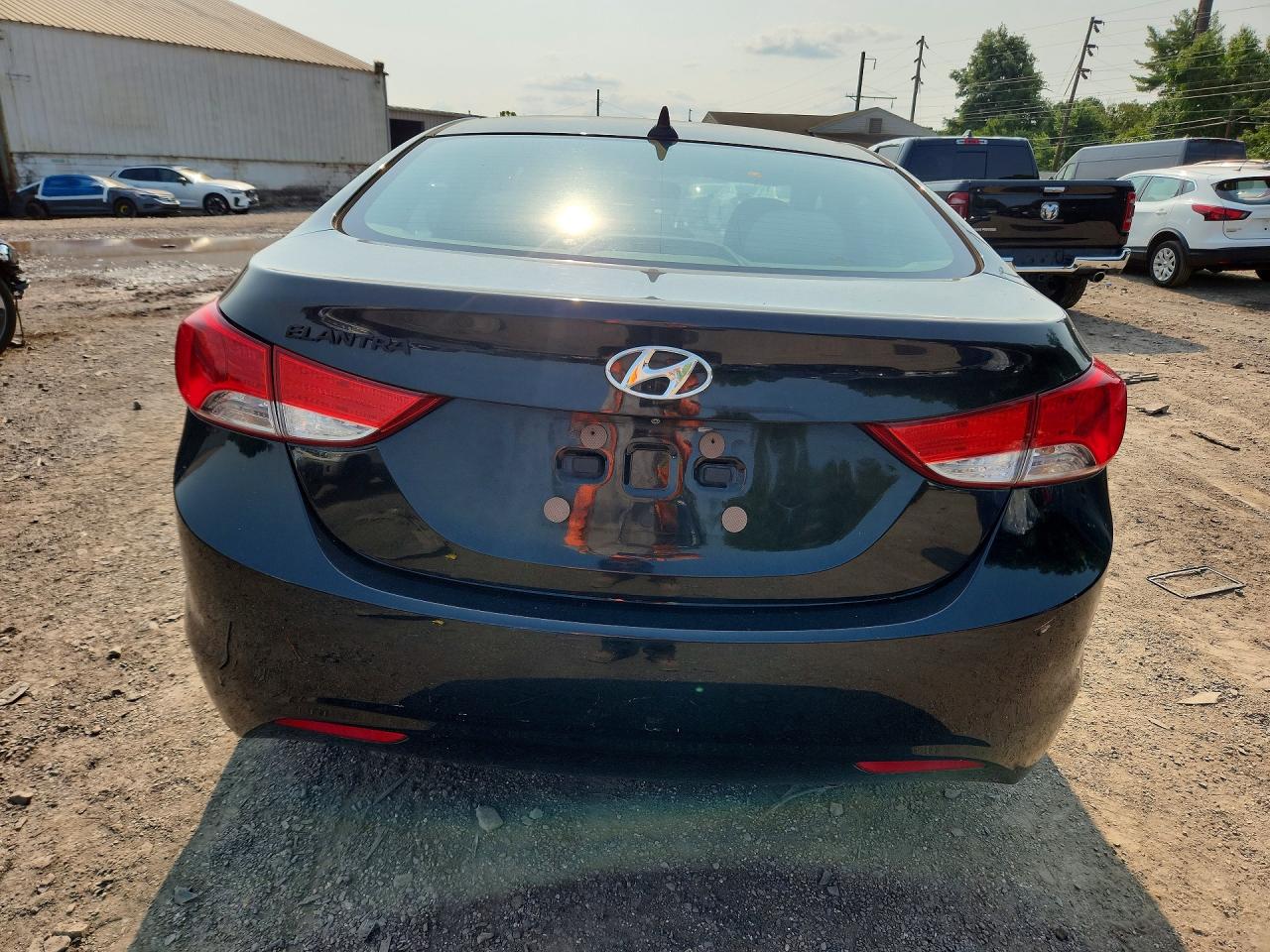 2011 Hyundai Elantra Gls Black vin: 5NPDH4AE1BH040489