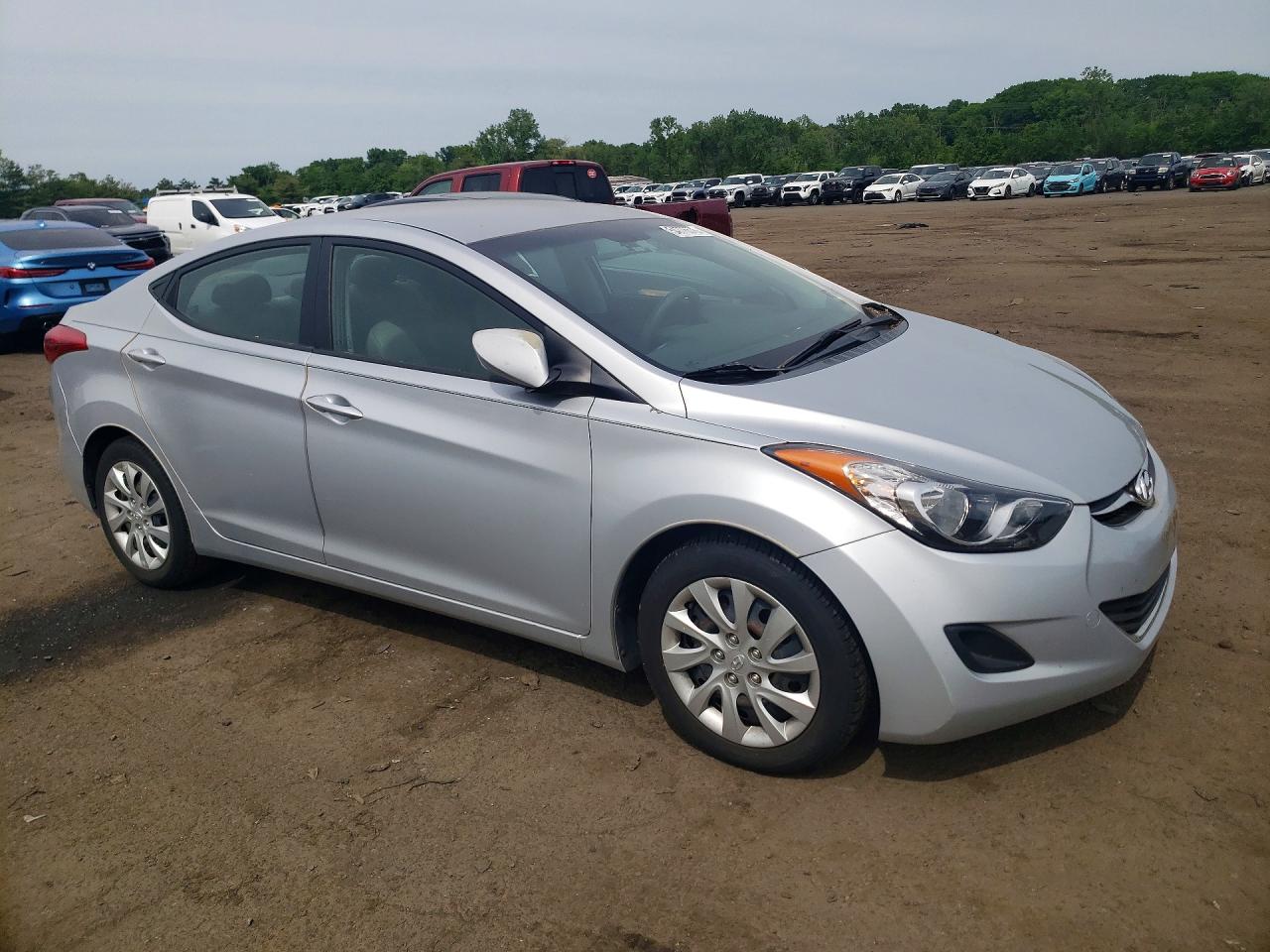 2011 Hyundai Elantra Gls Silver vin: 5NPDH4AE1BH040542