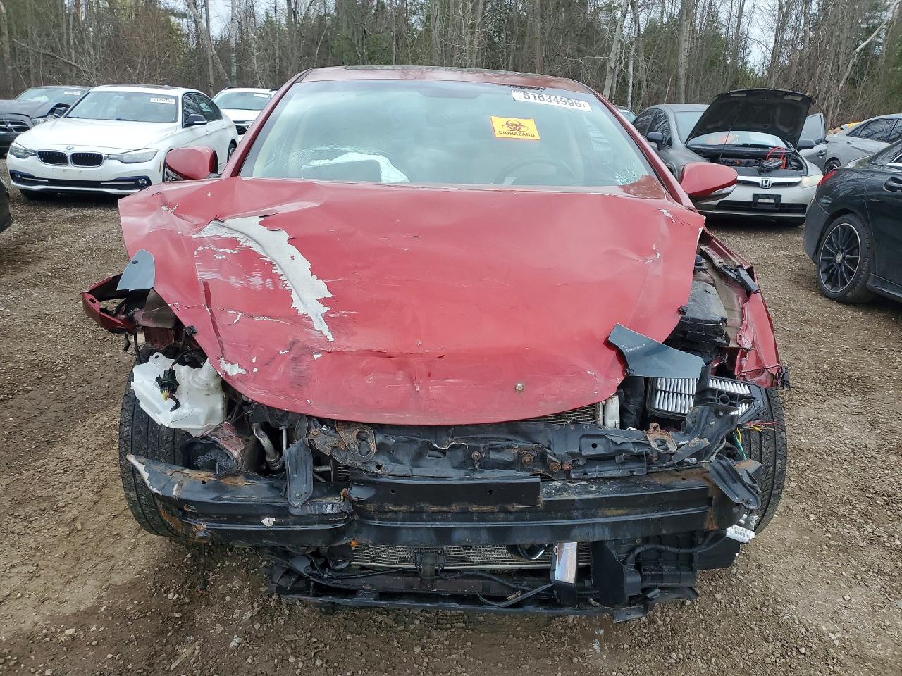 2011 Hyundai Elantra Gls Red vin: 5NPDH4AE1BH046129