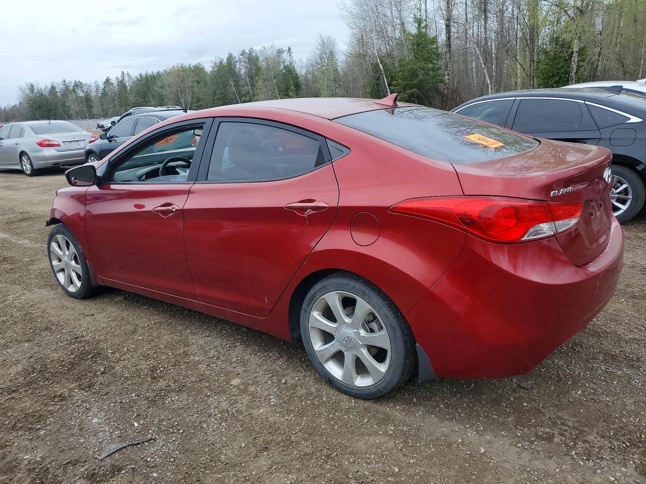 2011 Hyundai Elantra Gls Red vin: 5NPDH4AE1BH046129