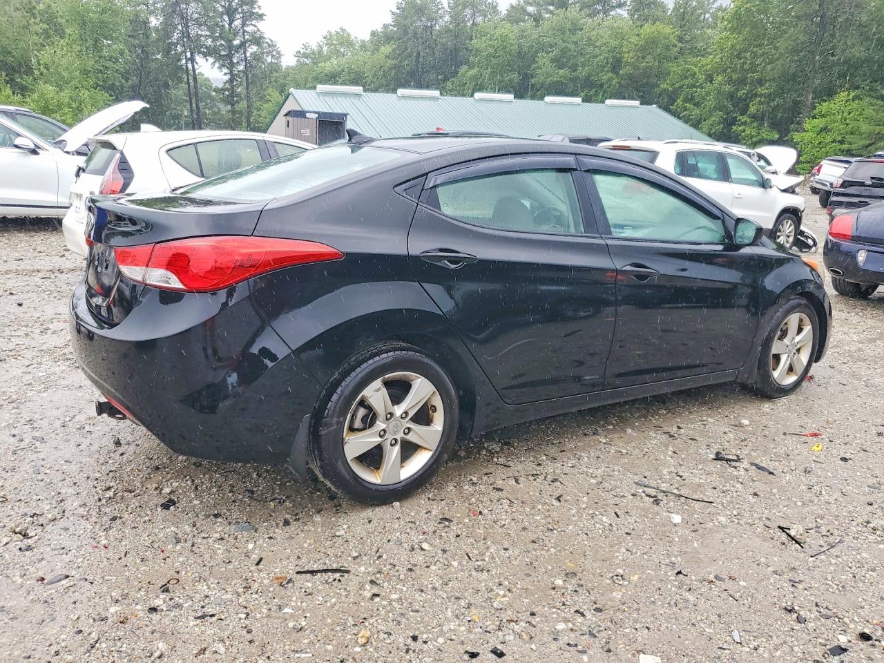 2011 Hyundai Elantra Gls Black vin: 5NPDH4AE1BH053940