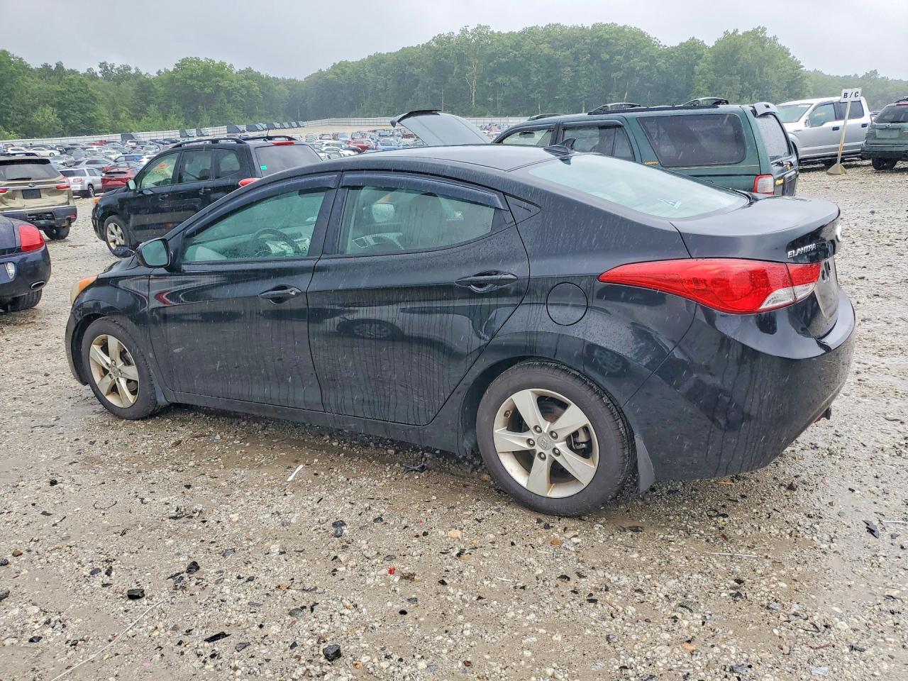 2011 Hyundai Elantra Gls Black vin: 5NPDH4AE1BH053940