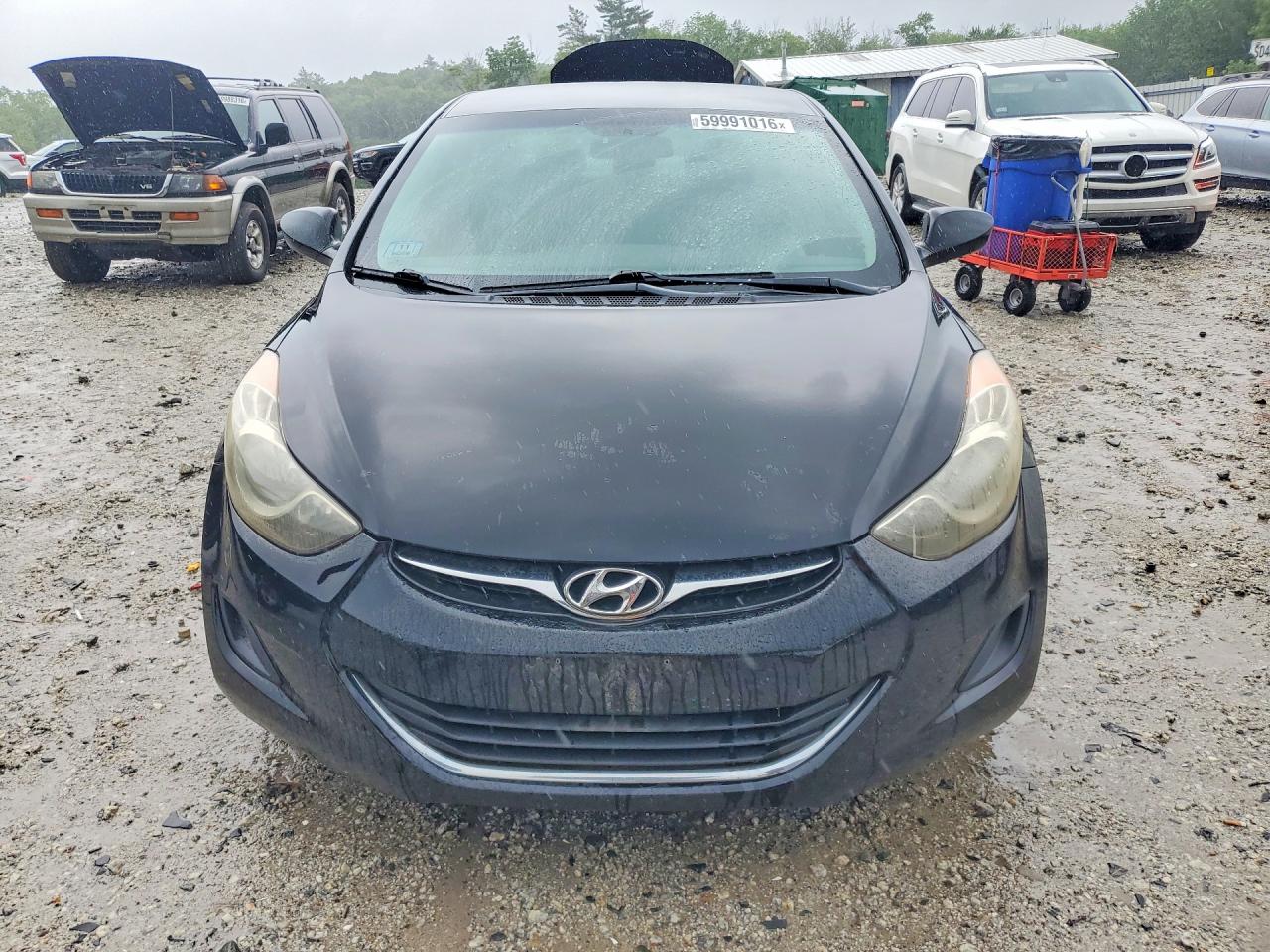 2011 Hyundai Elantra Gls Black vin: 5NPDH4AE1BH053940
