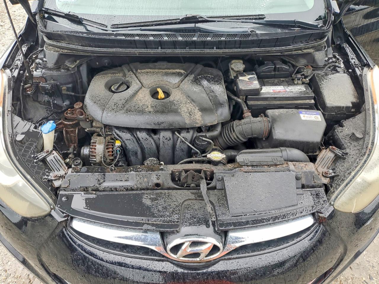 2011 Hyundai Elantra Gls Black vin: 5NPDH4AE1BH053940