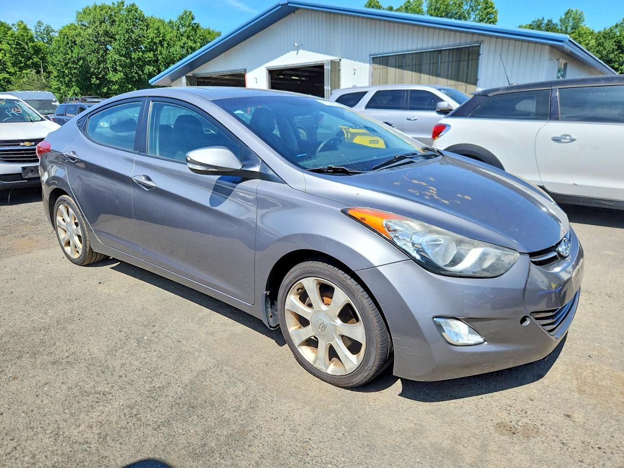 2011 Hyundai Elantra Limited Gray vin: 5NPDH4AE1BH076411