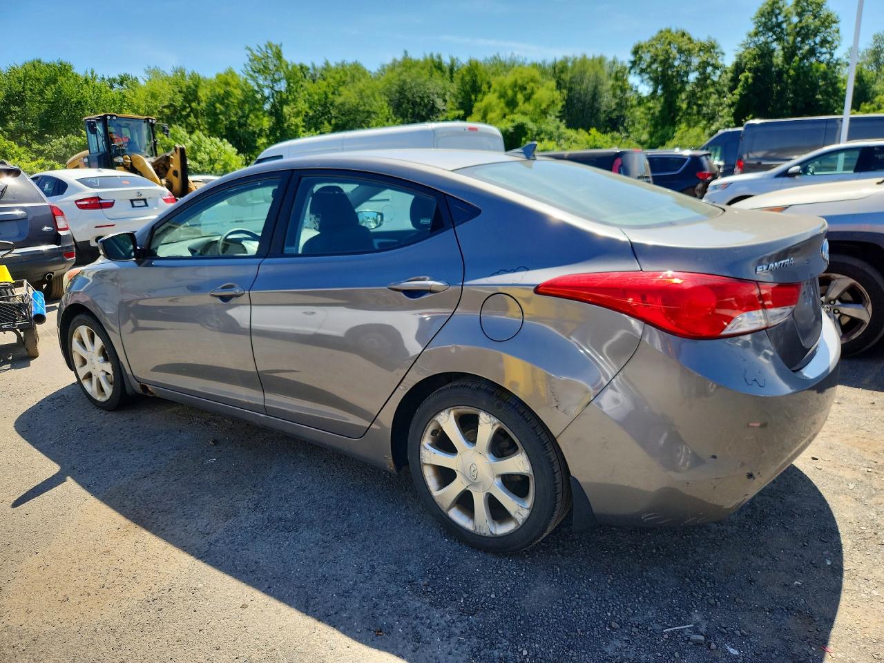 2011 Hyundai Elantra Limited Gray vin: 5NPDH4AE1BH076411
