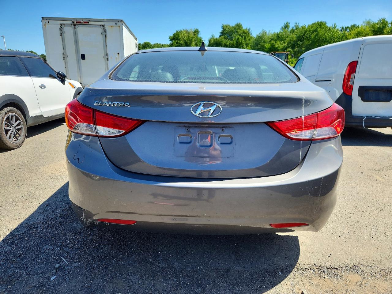 2011 Hyundai Elantra Limited Gray vin: 5NPDH4AE1BH076411