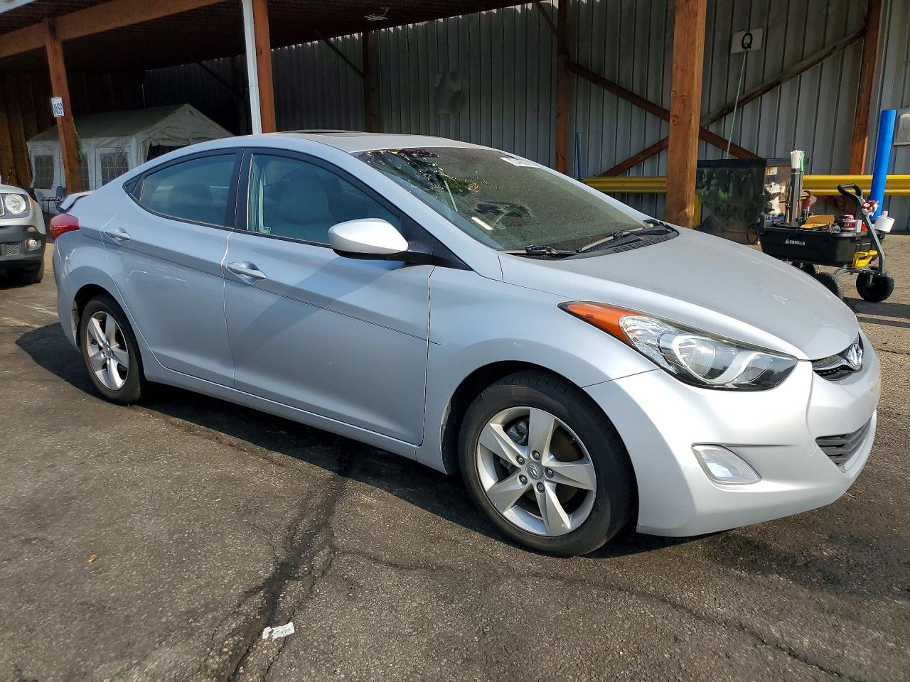 2012 Hyundai Elantra Gls Silver vin: 5NPDH4AE1CH062767
