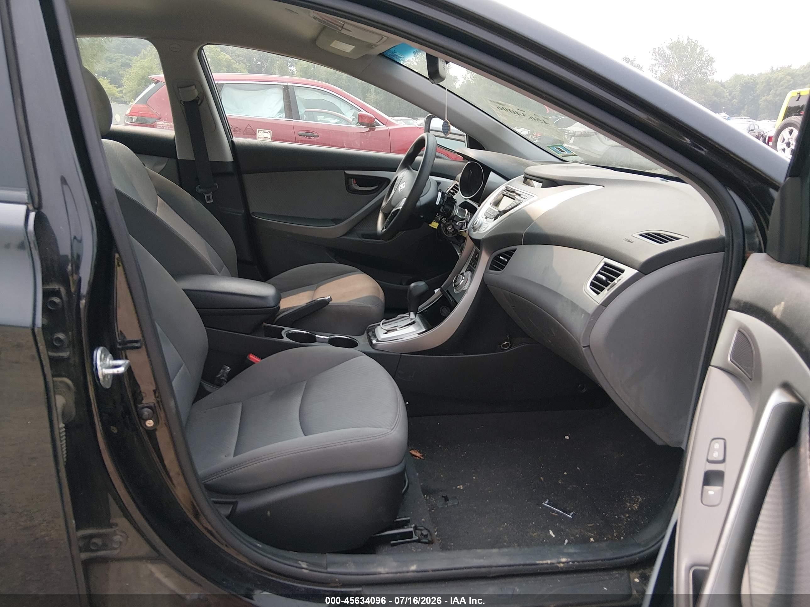 2012 Hyundai Elantra Gls Black vin: 5NPDH4AE1CH063109
