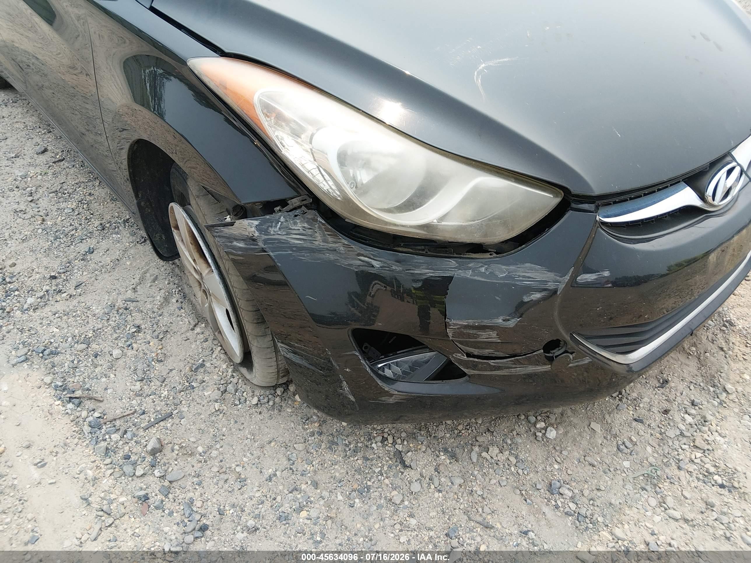2012 Hyundai Elantra Gls Black vin: 5NPDH4AE1CH063109