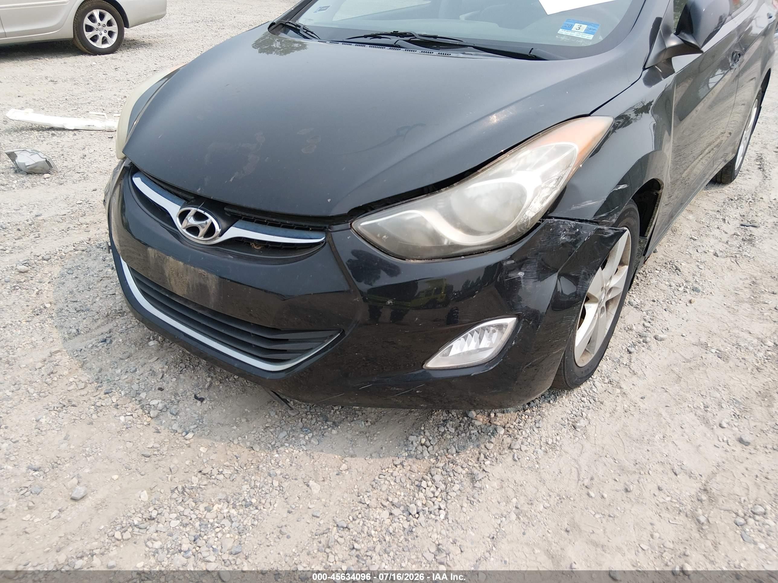 2012 Hyundai Elantra Gls Black vin: 5NPDH4AE1CH063109