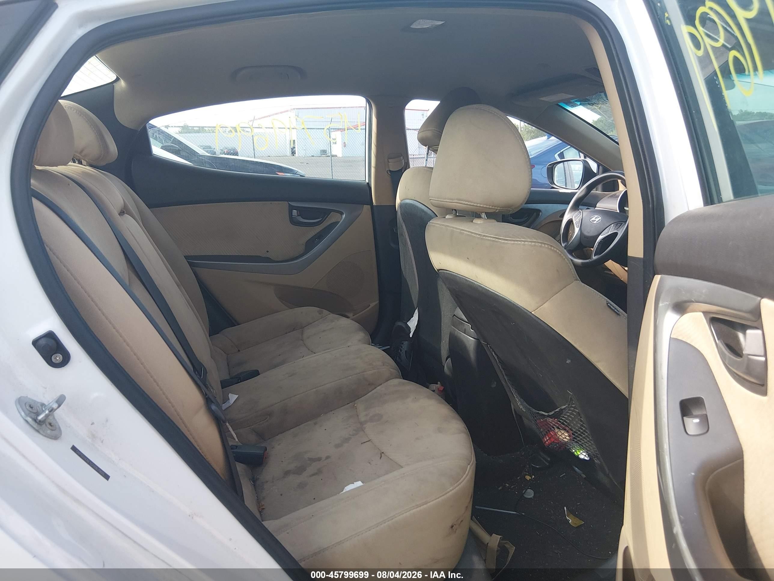 2012 Hyundai Elantra Gls White vin: 5NPDH4AE1CH067905