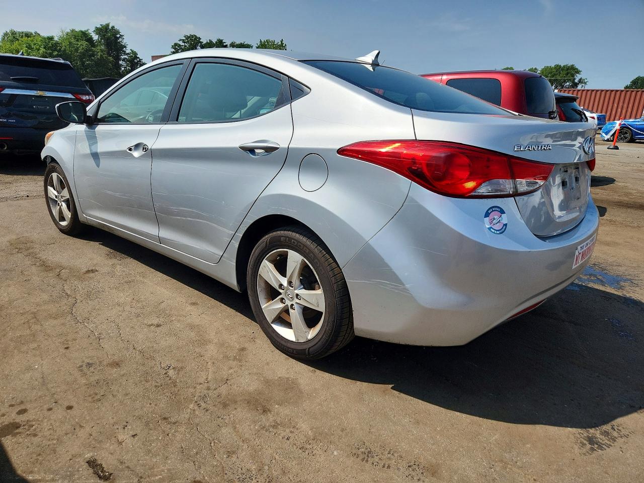 2012 Hyundai Elantra Gls Silver vin: 5NPDH4AE1CH072750