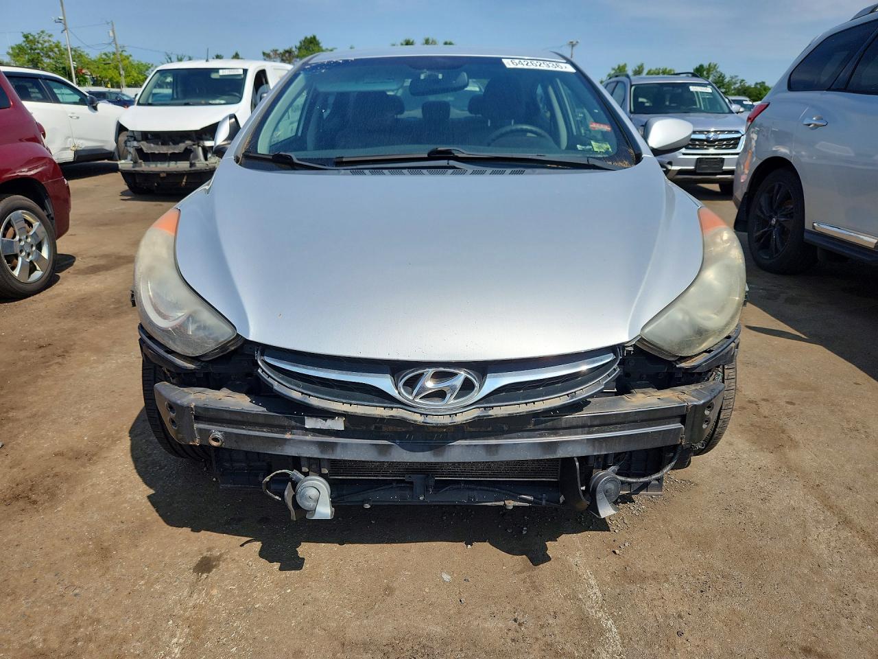 2012 Hyundai Elantra Gls Silver vin: 5NPDH4AE1CH072750