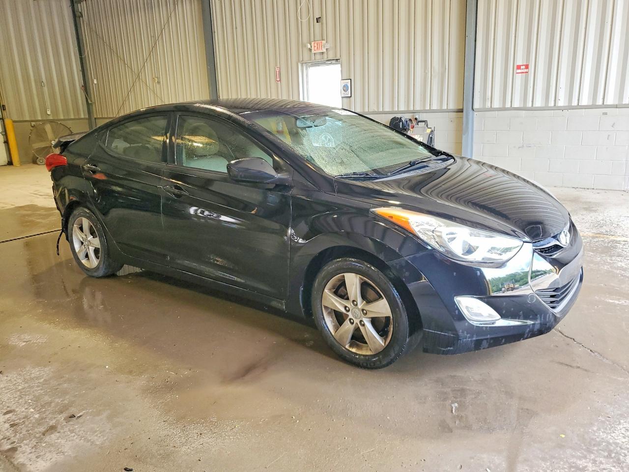 2012 Hyundai Elantra Gls Black vin: 5NPDH4AE1CH073946