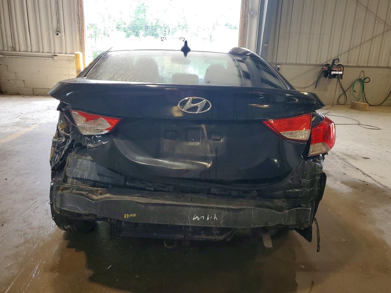 2012 Hyundai Elantra Gls Black vin: 5NPDH4AE1CH073946