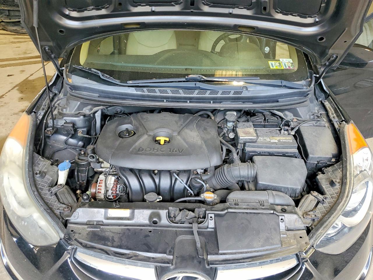 2012 Hyundai Elantra Gls Black vin: 5NPDH4AE1CH073946