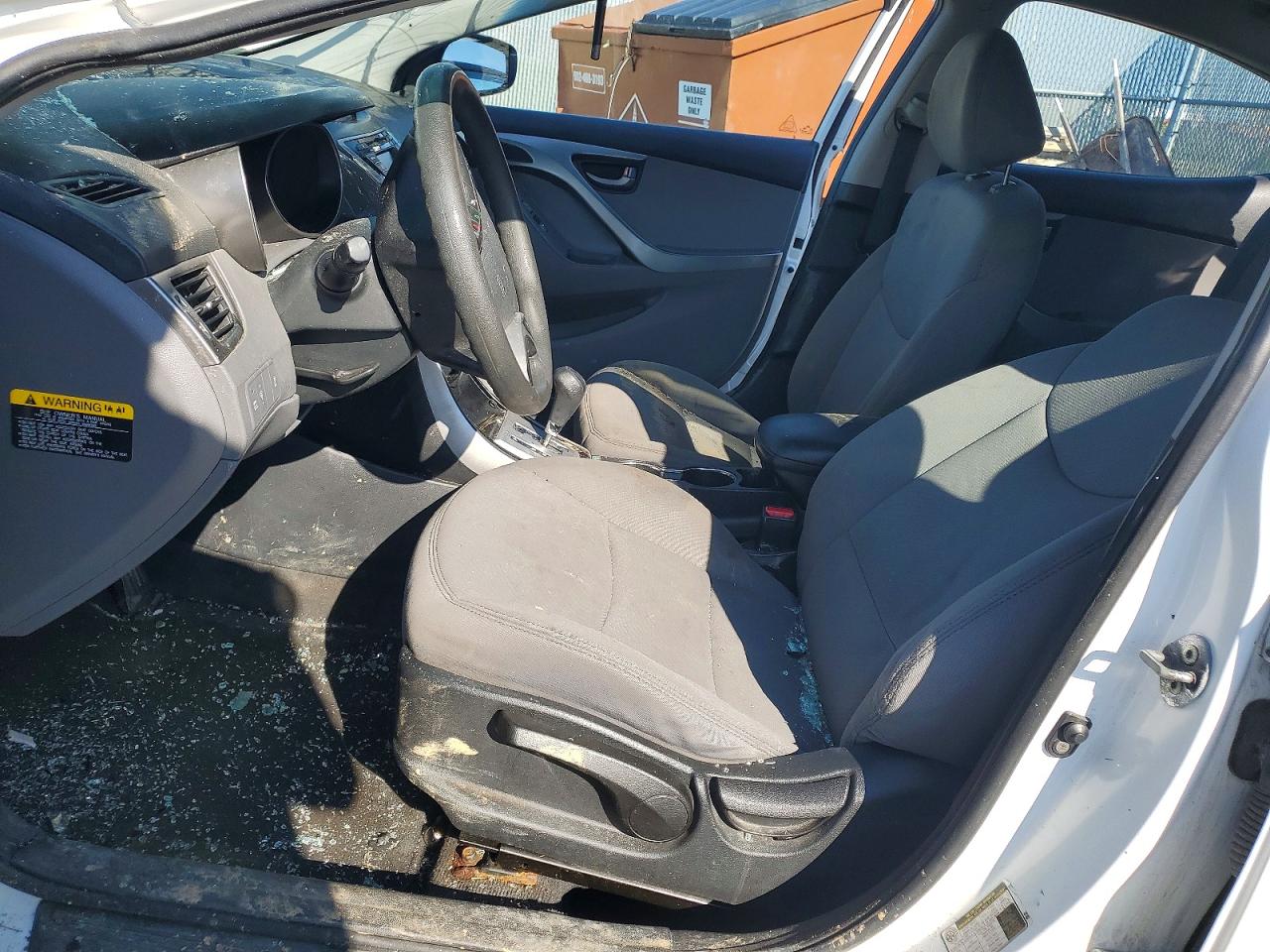 2012 Hyundai Elantra Gls Белый vin: 5NPDH4AE1CH078810