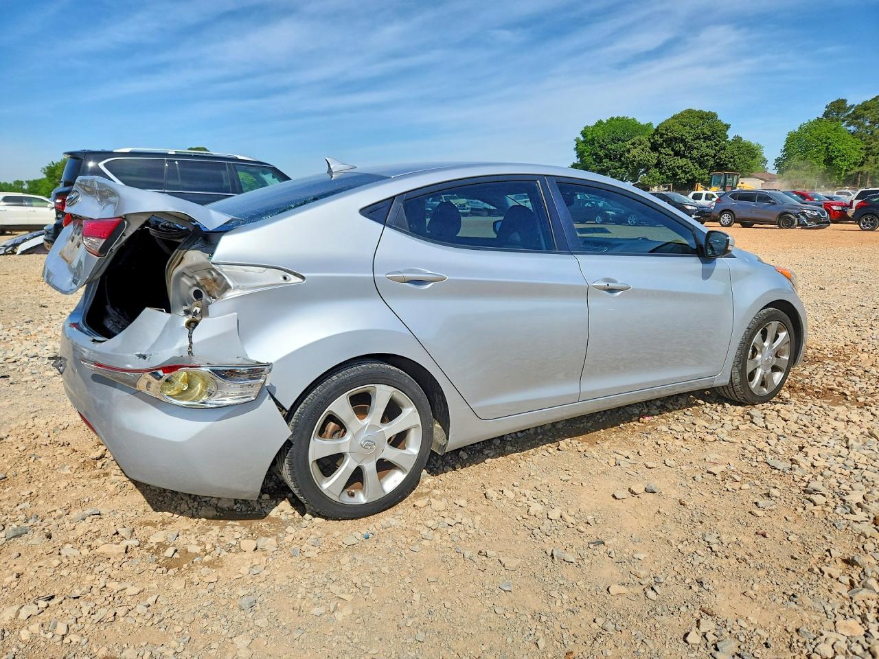 2012 Hyundai Elantra Limited Silver vin: 5NPDH4AE1CH087295