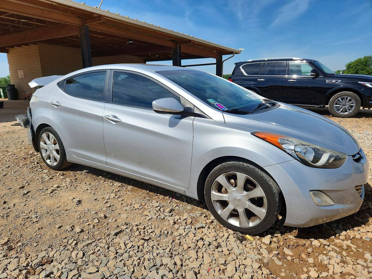 2012 Hyundai Elantra Limited Silver vin: 5NPDH4AE1CH087295