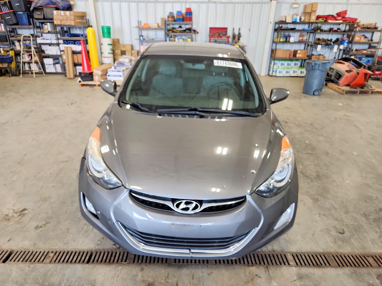 2012 Hyundai Elantra Gls Gray vin: 5NPDH4AE1CH088074