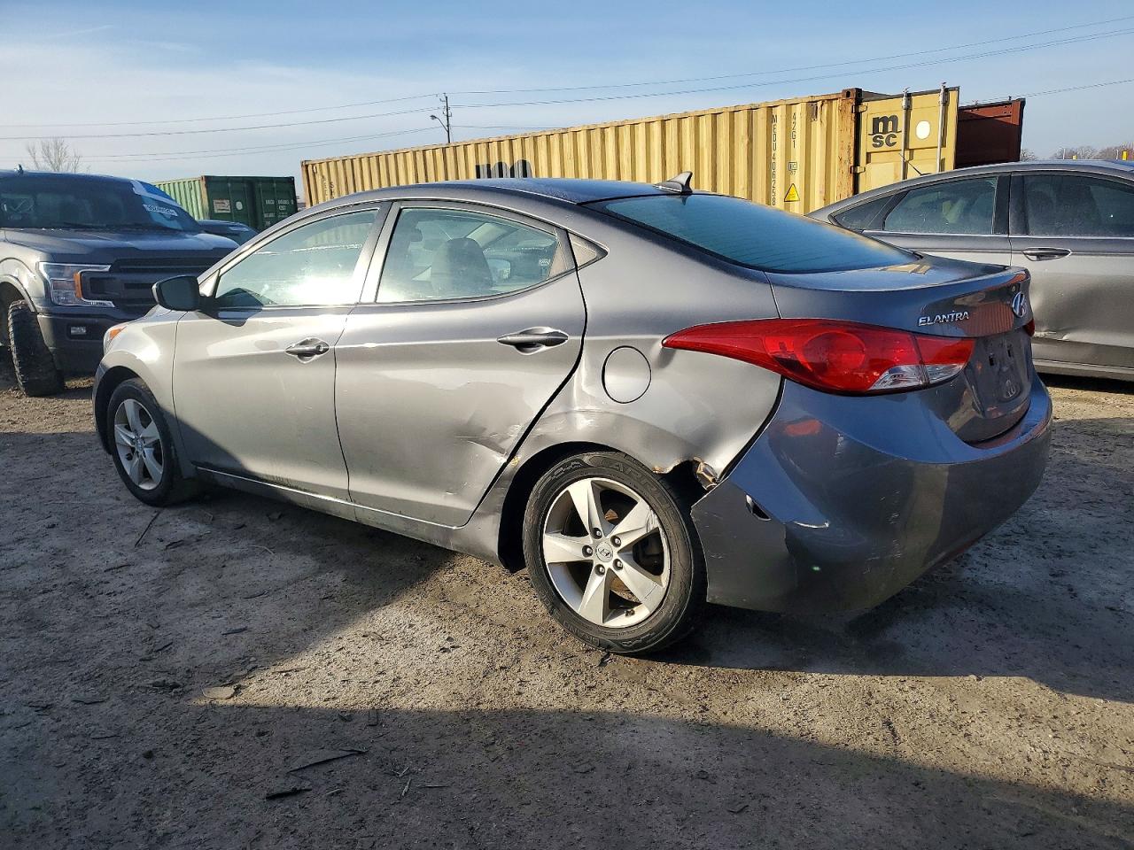 2012 Hyundai Elantra Gls Gray vin: 5NPDH4AE1CH099480