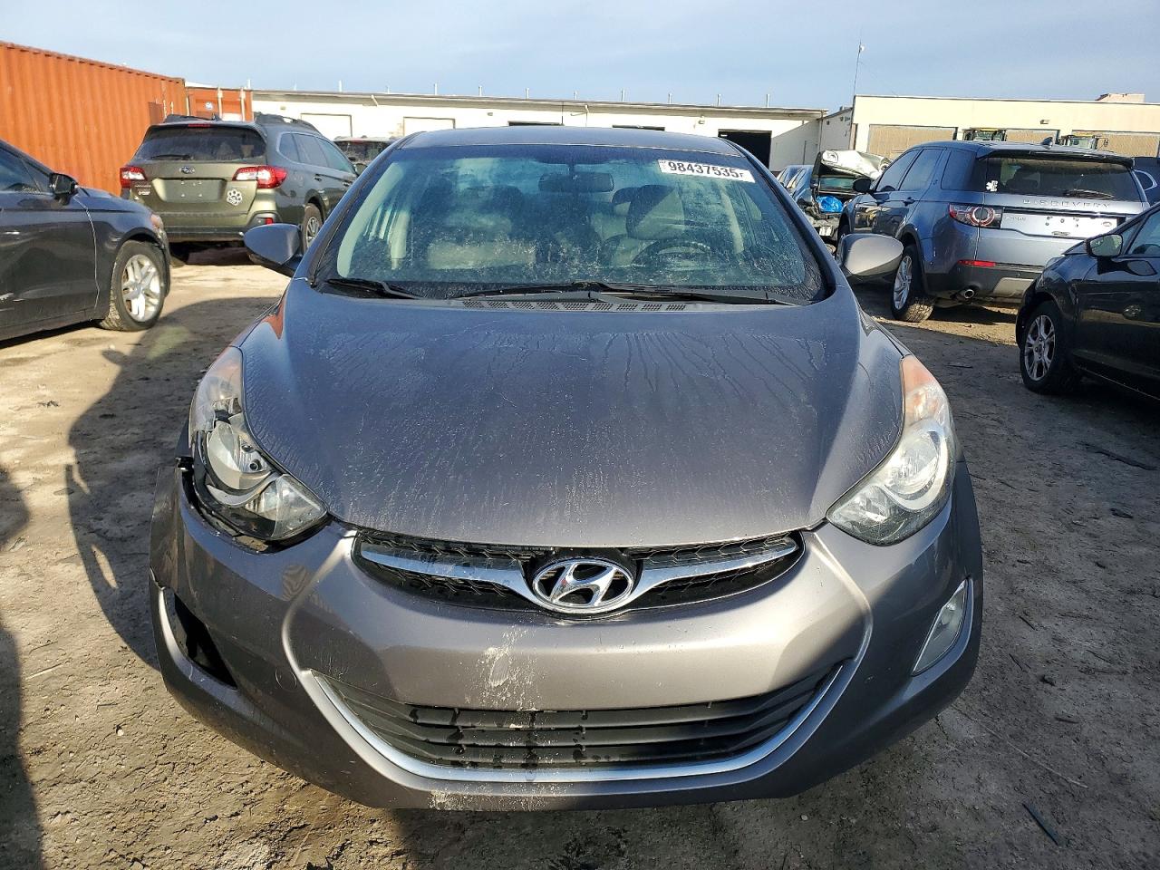 2012 Hyundai Elantra Gls Gray vin: 5NPDH4AE1CH099480