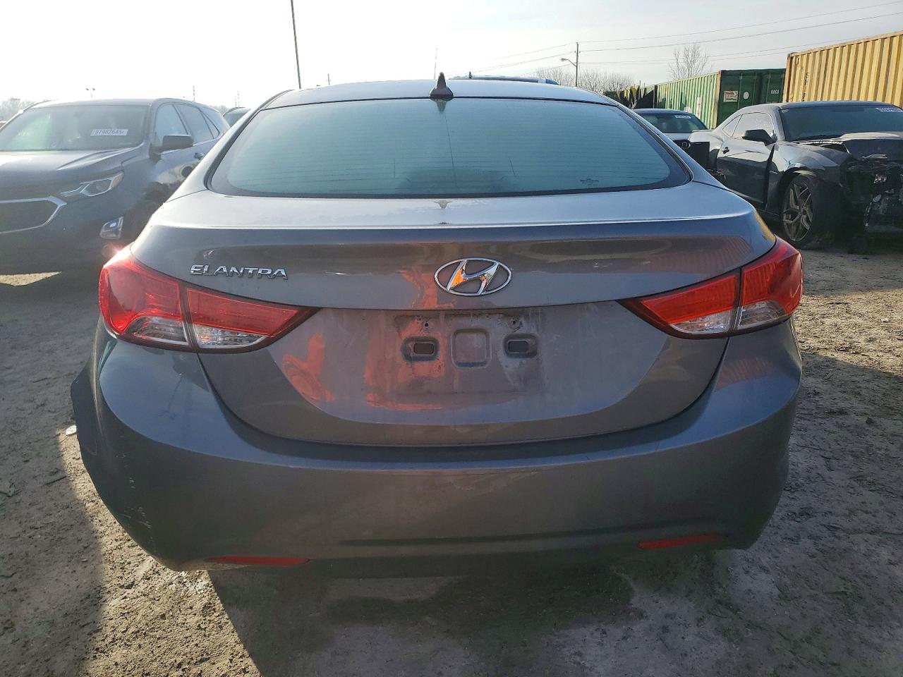 2012 Hyundai Elantra Gls Gray vin: 5NPDH4AE1CH099480