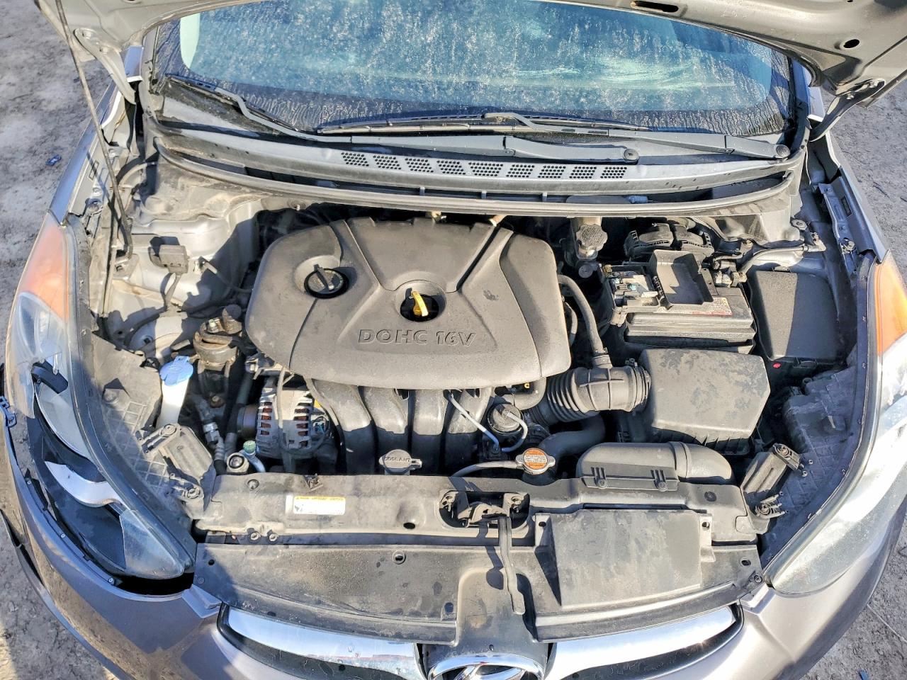 2012 Hyundai Elantra Gls Gray vin: 5NPDH4AE1CH099480