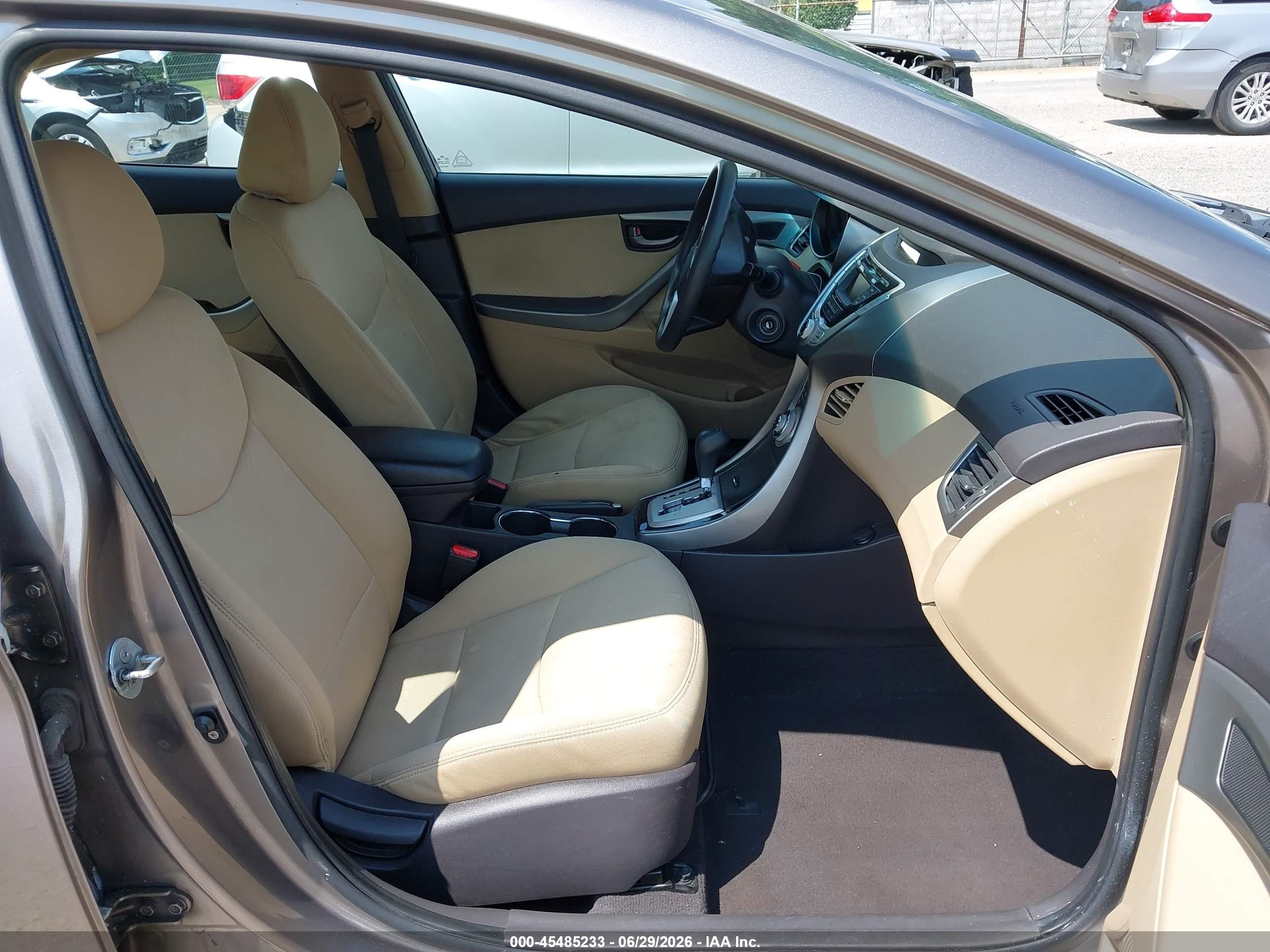 2012 Hyundai Elantra Gls Gray vin: 5NPDH4AE1CH099950