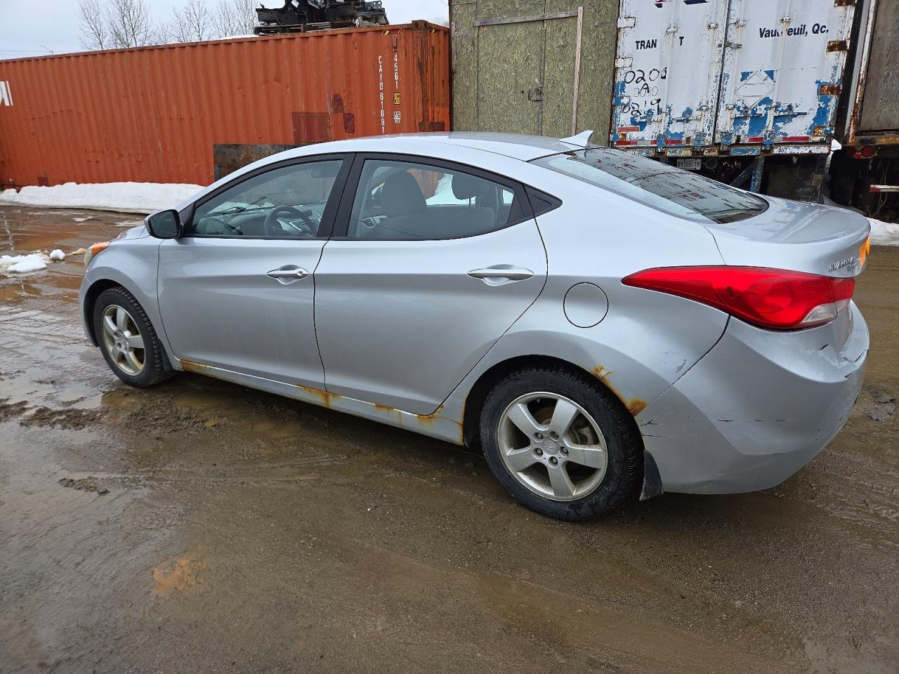 2012 Hyundai Elantra Gls Gray vin: 5NPDH4AE1CH108954