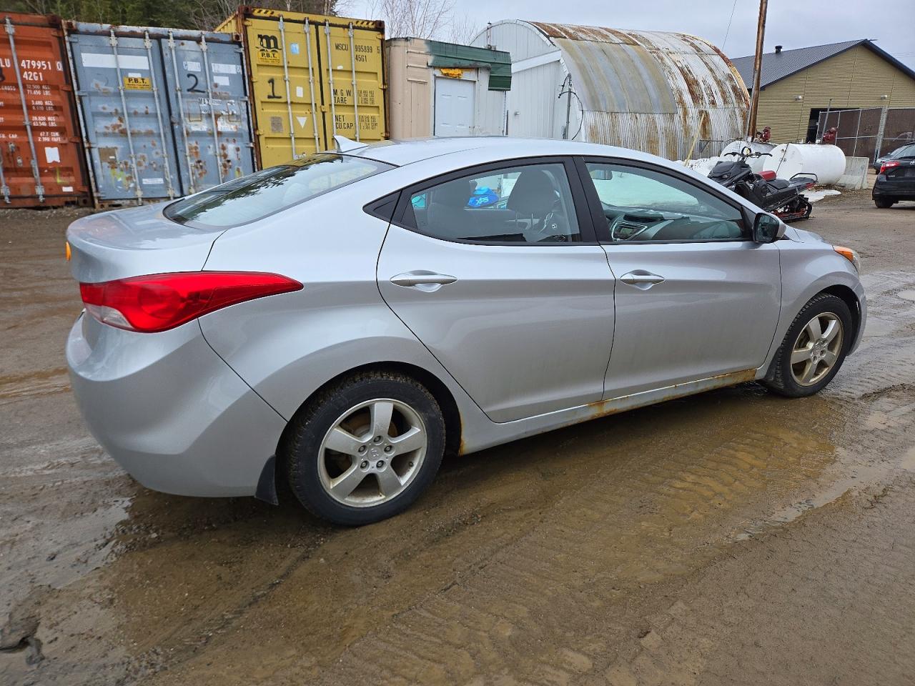 2012 Hyundai Elantra Gls Gray vin: 5NPDH4AE1CH108954