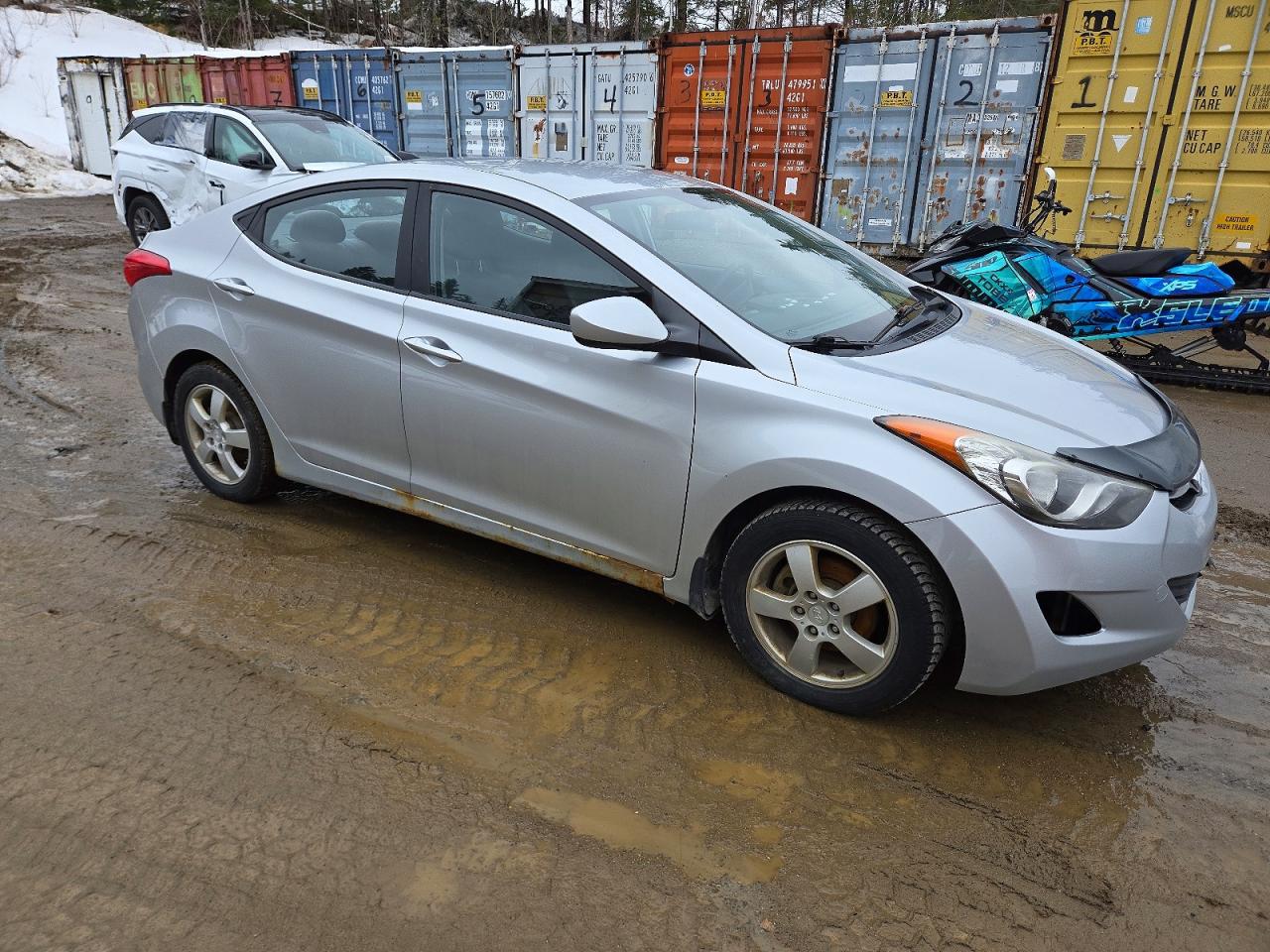 2012 Hyundai Elantra Gls Gray vin: 5NPDH4AE1CH108954