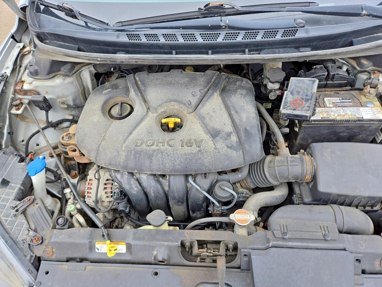 2012 Hyundai Elantra Gls Gray vin: 5NPDH4AE1CH108954