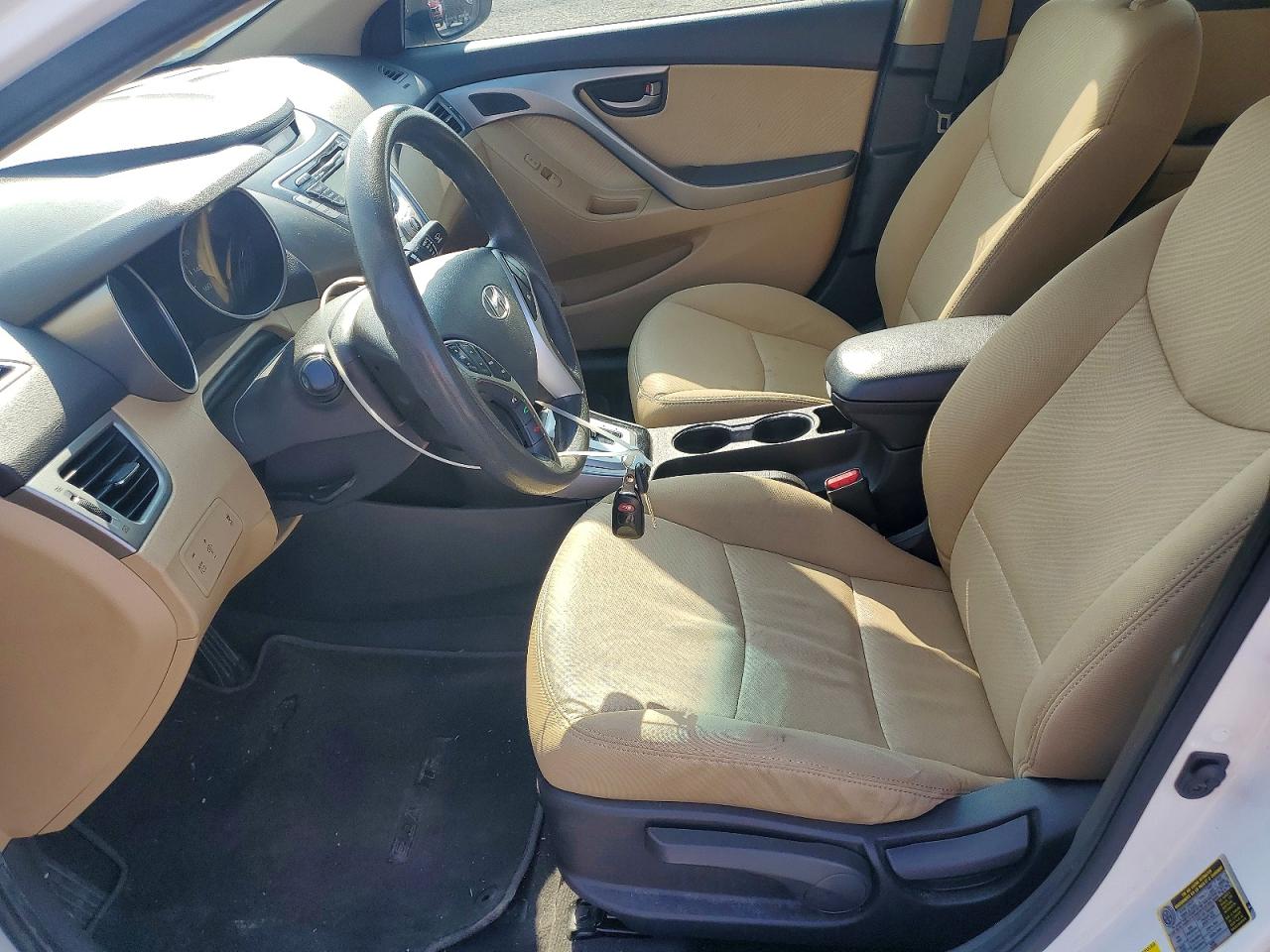 2012 Hyundai Elantra Gls White vin: 5NPDH4AE1CH109022