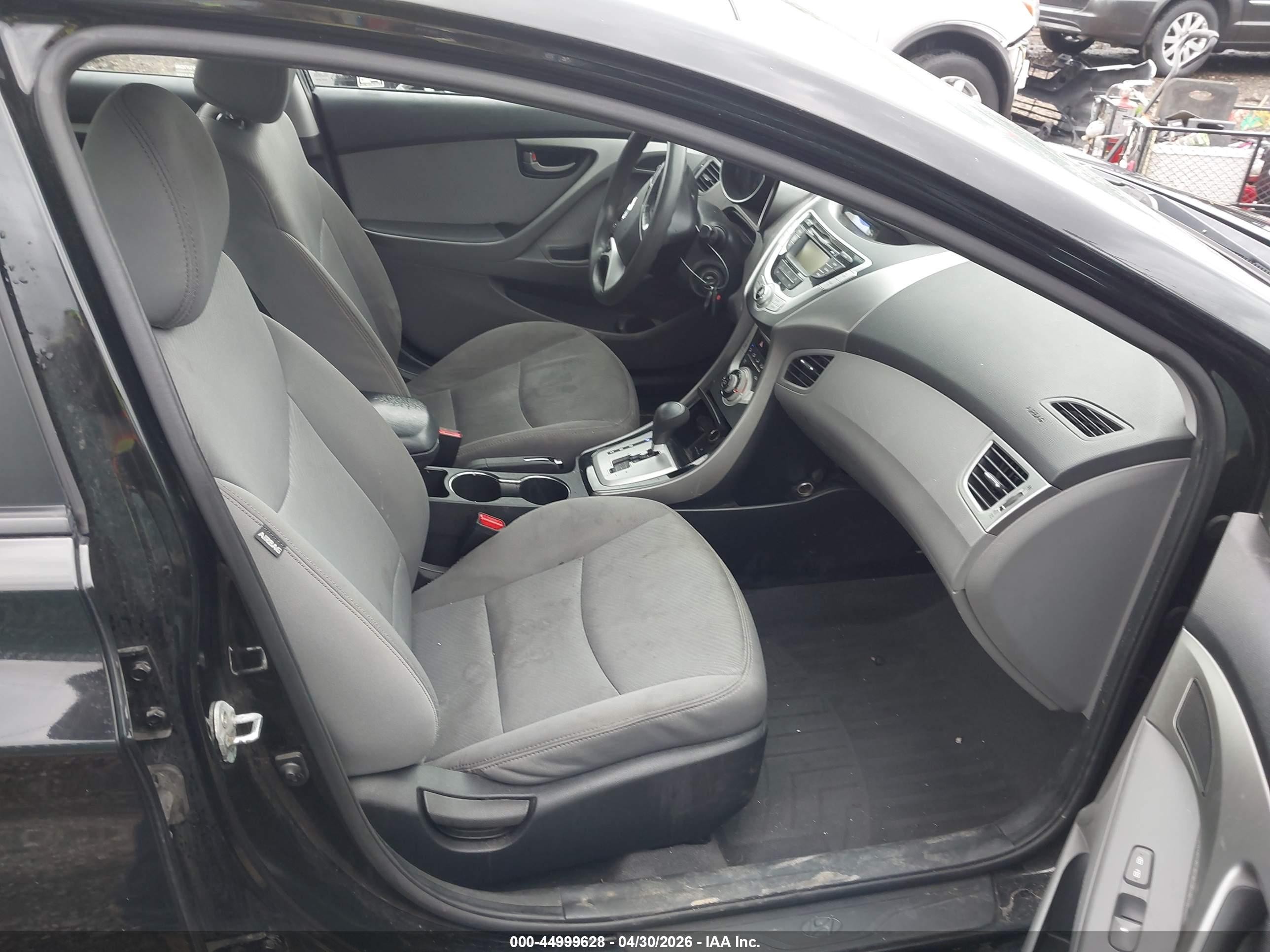2012 Hyundai Elantra Gls Black vin: 5NPDH4AE1CH110090