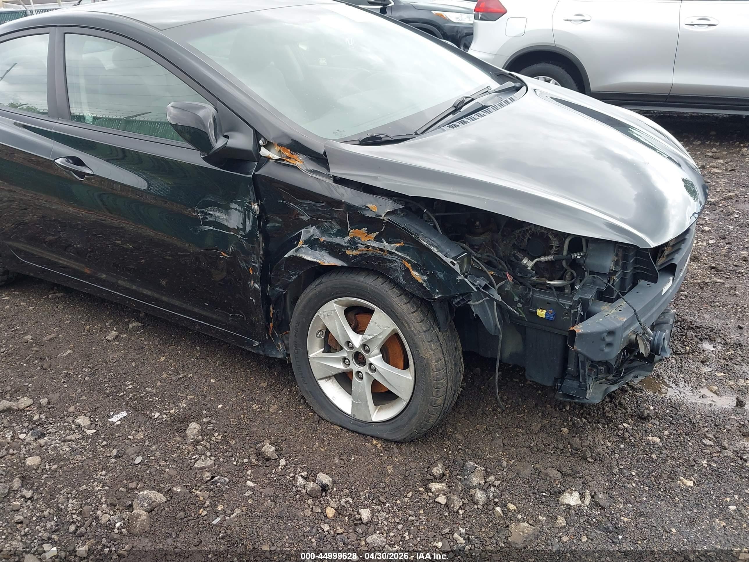 2012 Hyundai Elantra Gls Black vin: 5NPDH4AE1CH110090