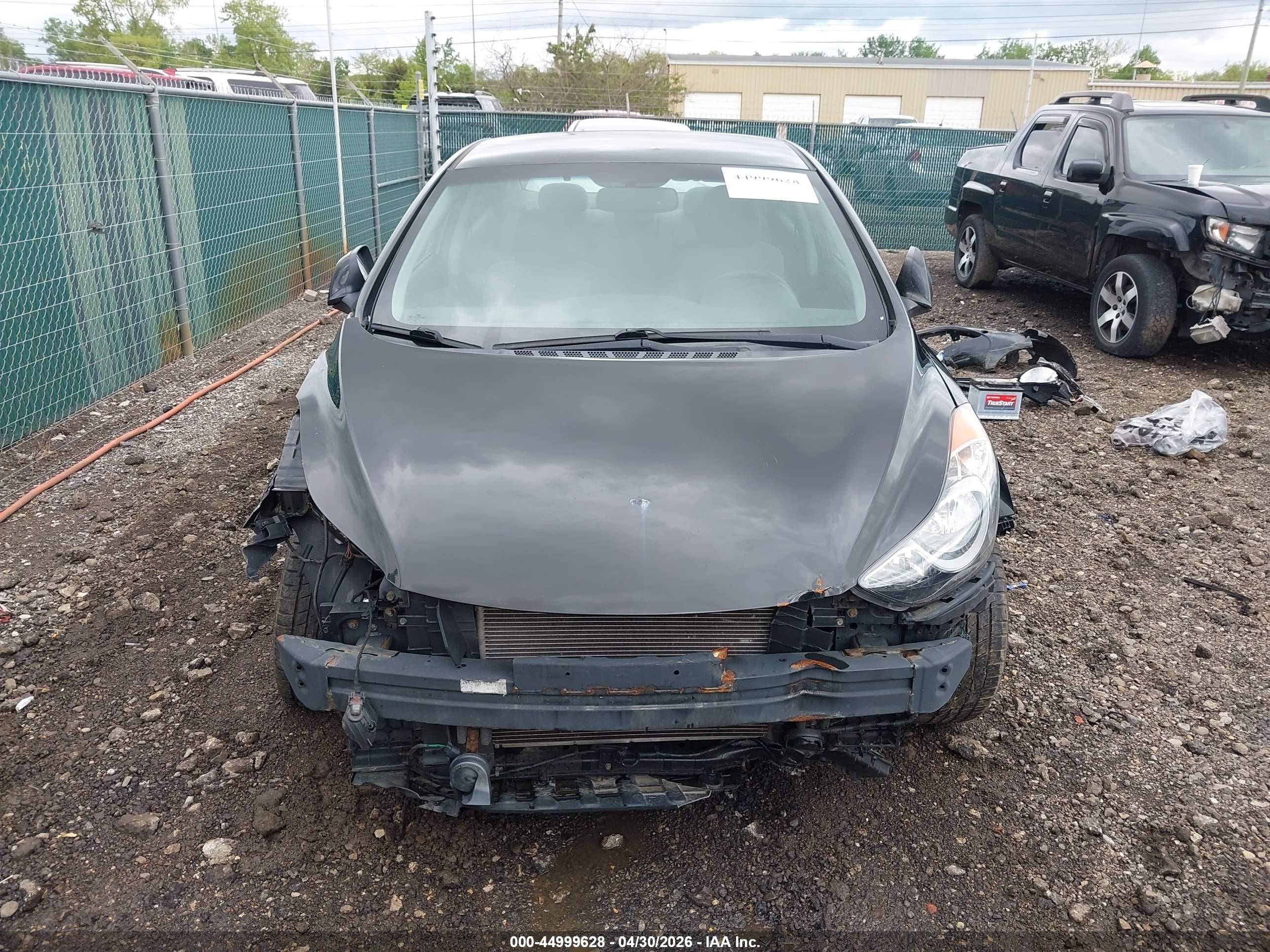 2012 Hyundai Elantra Gls Black vin: 5NPDH4AE1CH110090