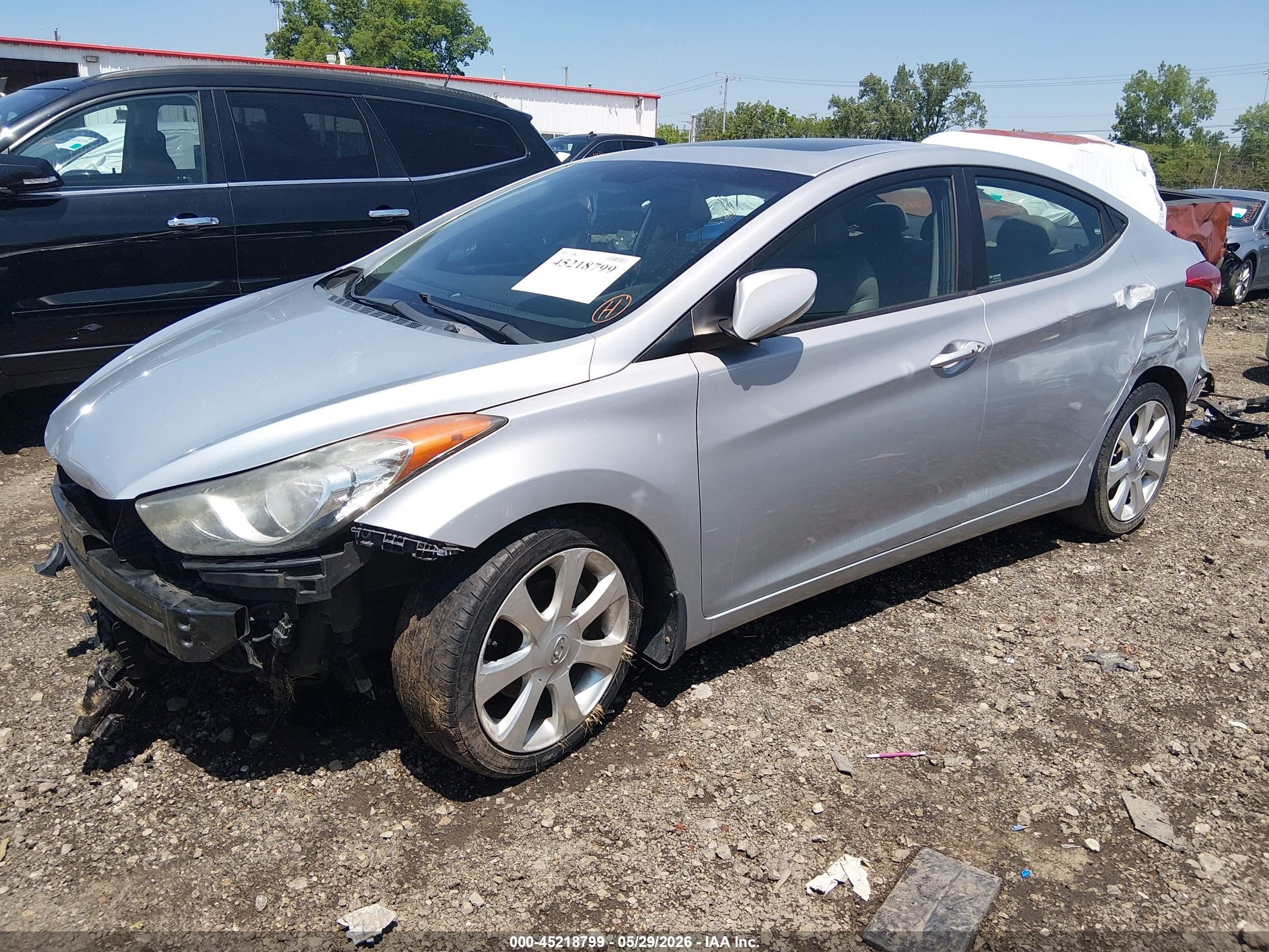 2012 Hyundai Elantra Limited Silver vin: 5NPDH4AE1CH113703