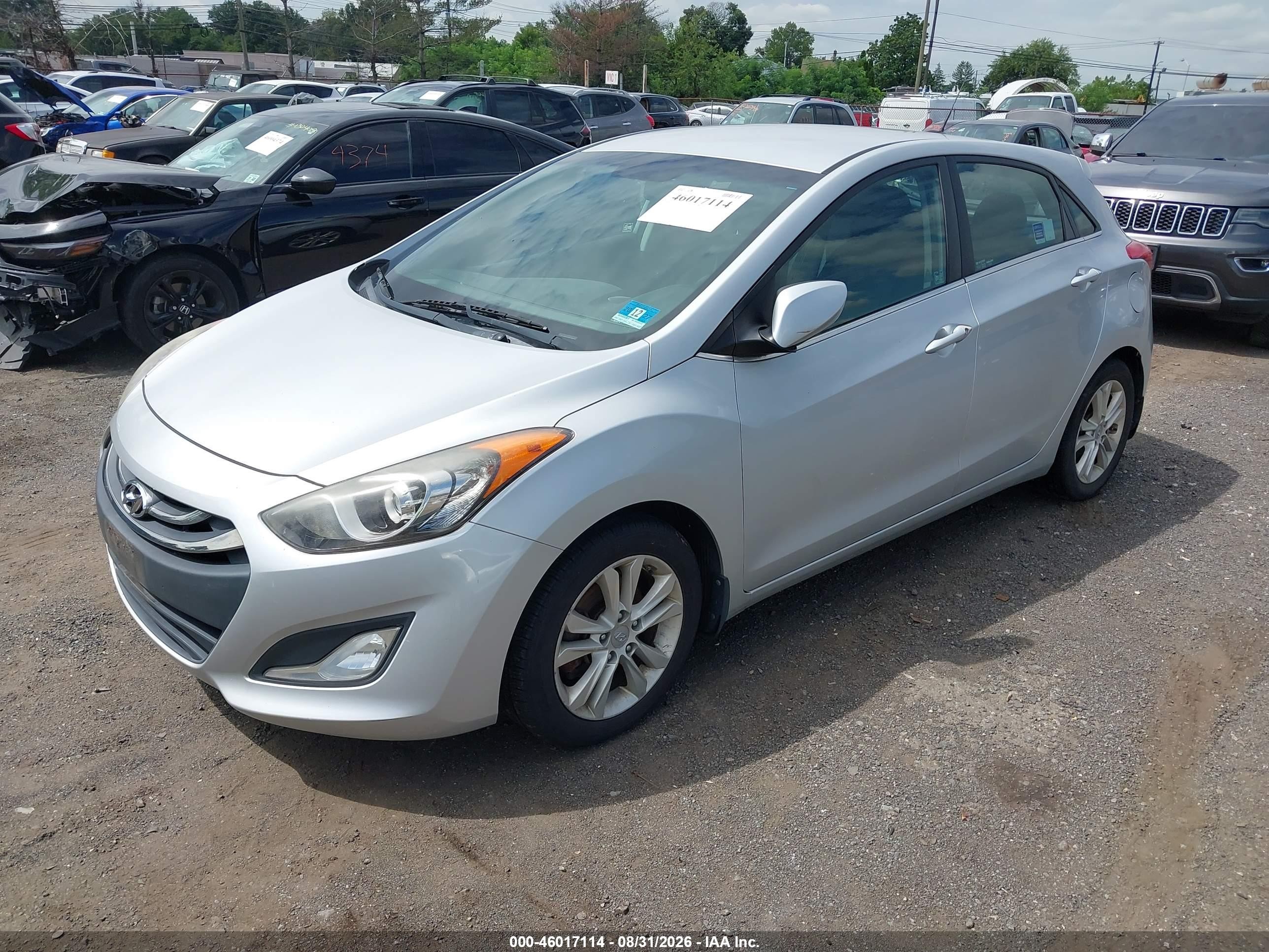 2012 Hyundai Elantra Gls Gray vin: 5NPDH4AE1CH117783