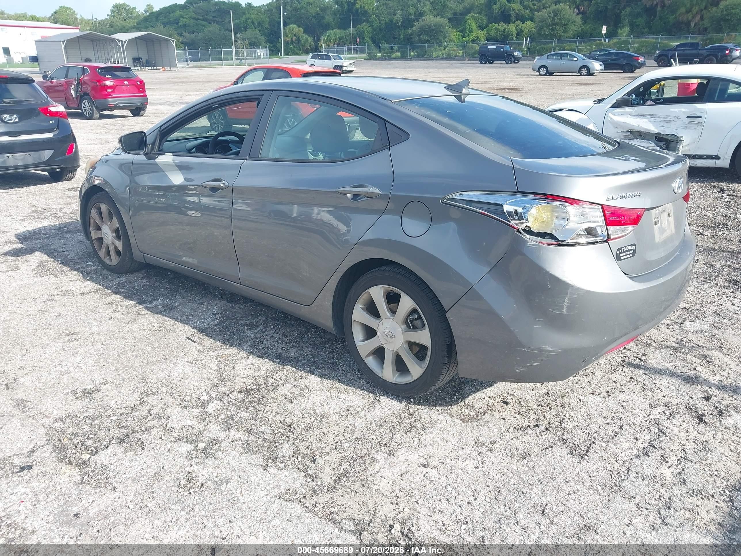 2012 Hyundai Elantra Limited Gray vin: 5NPDH4AE1CH117878