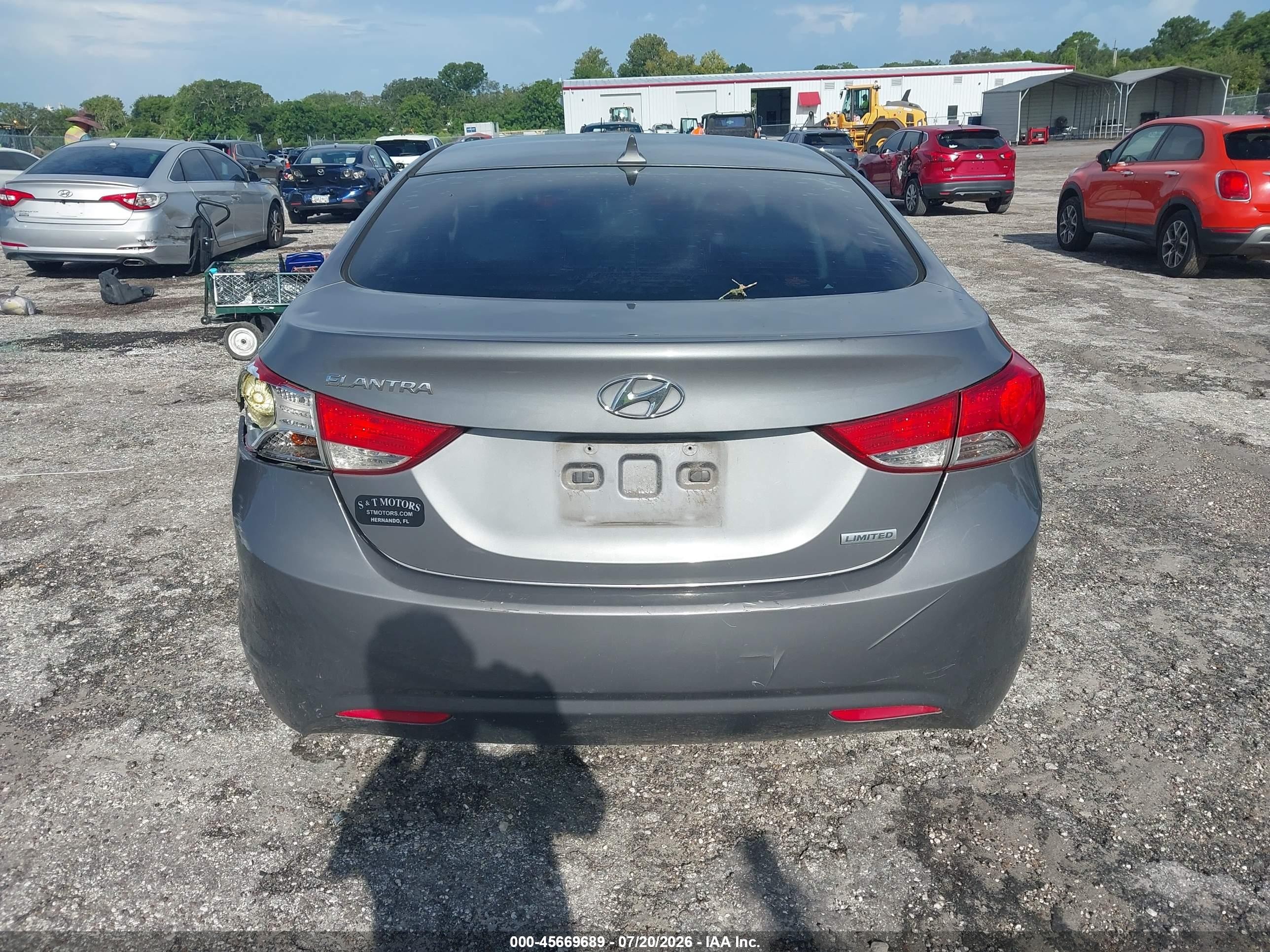 2012 Hyundai Elantra Limited Gray vin: 5NPDH4AE1CH117878