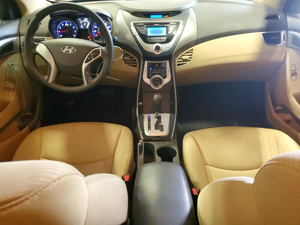 2012 Hyundai Elantra Gls Beige vin: 5NPDH4AE1CH118660